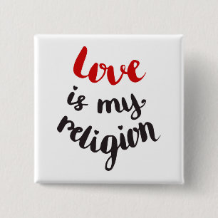 Kärlek är min religion knapp