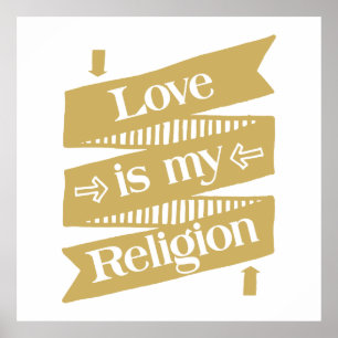Kärlek är min religion poster