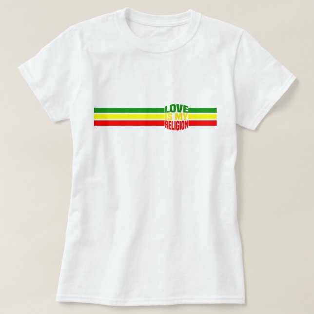 KÄRLEK ÄR MIN RELIGION T SHIRT (Design framsida)