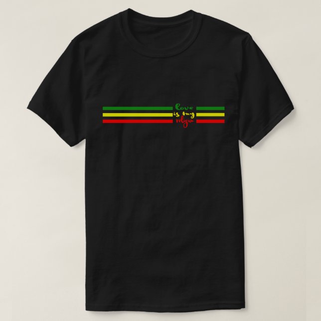 Kärlek är min religion t shirt (Design framsida)