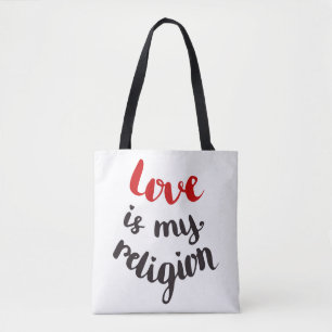 Kärlek är min religion tygkasse