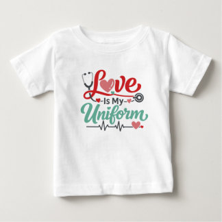 Kärlek Är Min Uniform Sjuksköterska T Shirt