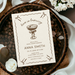 Kärlek är Möhippan Brewing Coffee Espresso Inbjudningar