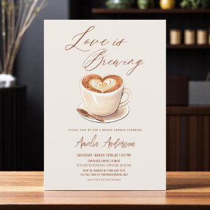Kärlek är Möhippan Brewing Coffee Latte Inbjudningar
