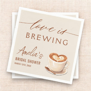 Kärlek är Möhippan Brewing Coffee Latte Pappersservett