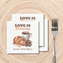 Kärlek är Möhippan för Fransk av kaffekaffe Pappersservett
