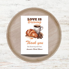 Kärlek är Möhippan för Fransk av kaffekaffe Tack Kort