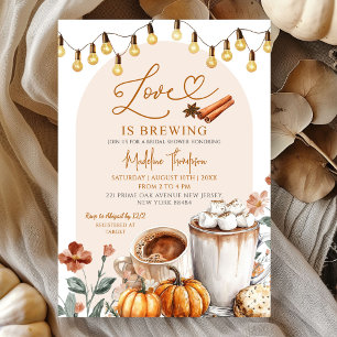 Kärlek är Möhippan för piumpkin-kaffe Inbjudningar