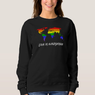 Kärlek är överallt homosexuell Lesbisk kökök (Gay) T Shirt