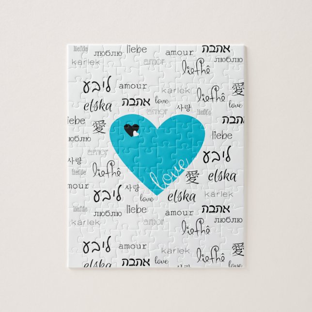 Kärlek är överallt pussel (Vertikal)