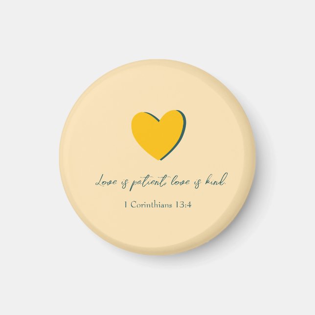 Kärlek är Patient Kärlek är Kind Magnet (Framsidan)