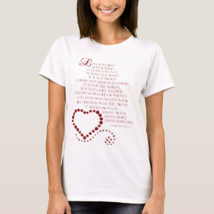 Kärlek är patient kärlek är typ 1 Corinthians 13:  T Shirt