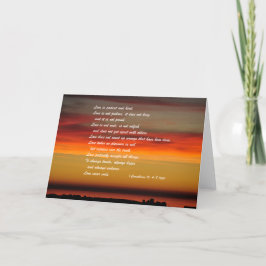 "Kärlek är patient och typ..." hälsningskort Kort