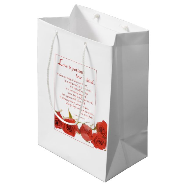 Kärlek är Patient Röd ros (Framsidan Vinklad)