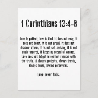 Kärlek är Patient Vykort