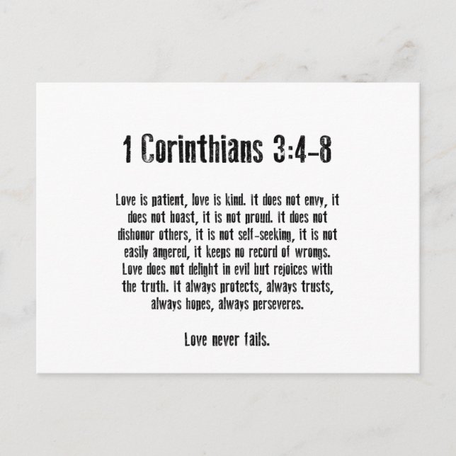 Kärlek är Patient Vykort (Framsida)