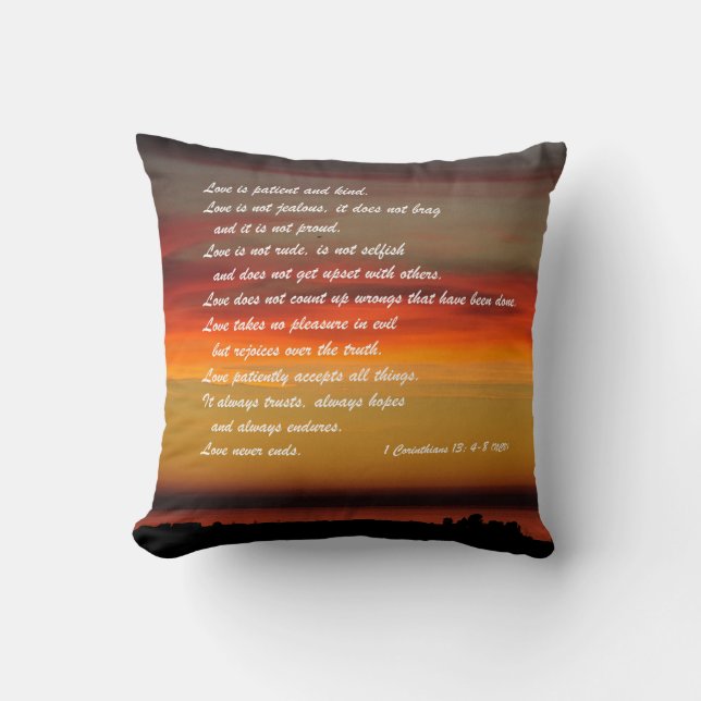 Kärlek är patientens Anpassningsbar Dekorativ kudd Kudde (Framsida)