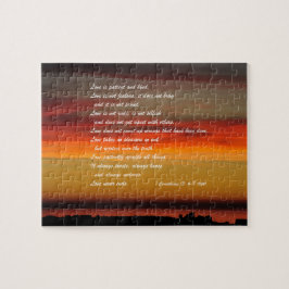 Kärlek är patientens Anpassningsbar Jigszawa Puzzl Pussel