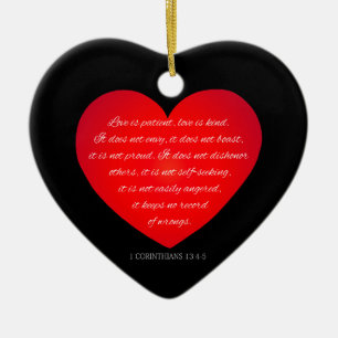 Kärlek är Patientoffert Valentine Ornament