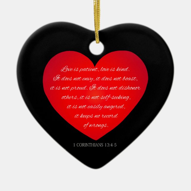Kärlek är Patientoffert Valentine | Ornament (Framsidan)