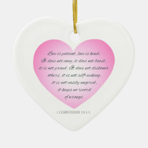 Kärlek är Patientoffert Valentine Ornament