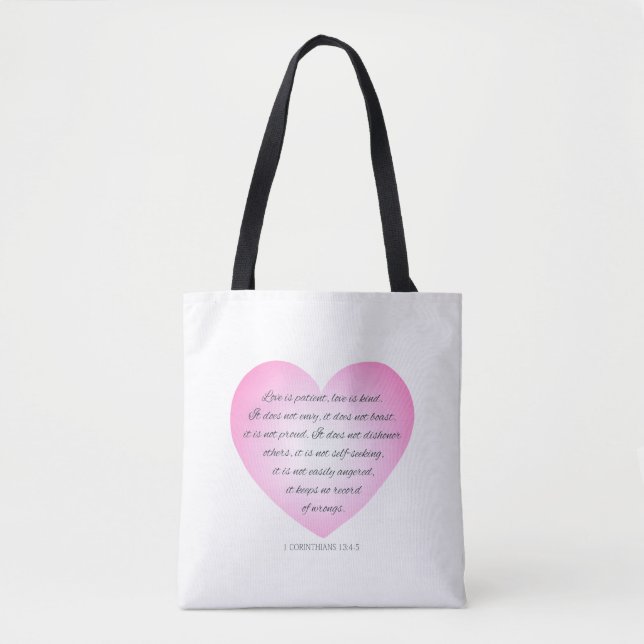 Kärlek är Patientoffert Valentine | Tote Bag Tygkasse (Framsida)