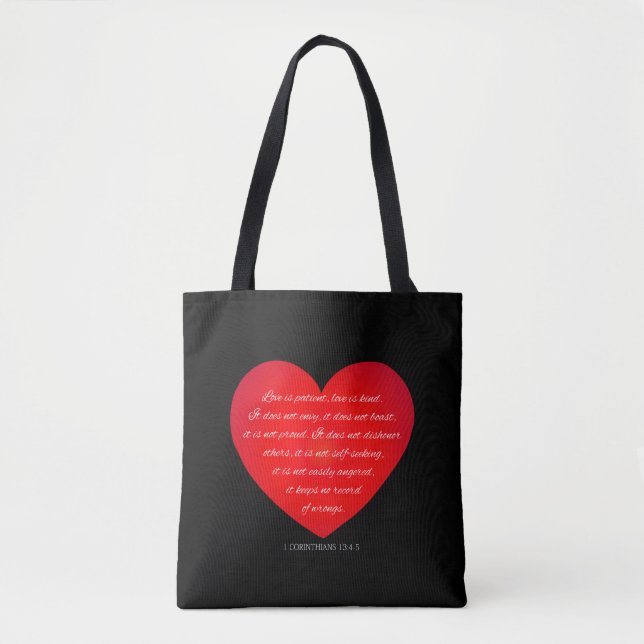 Kärlek är Patientoffert Valentine | Tote Bag Tygkasse (Framsida)