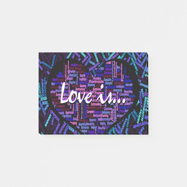 Kärlek är… post-it block (Framsida)