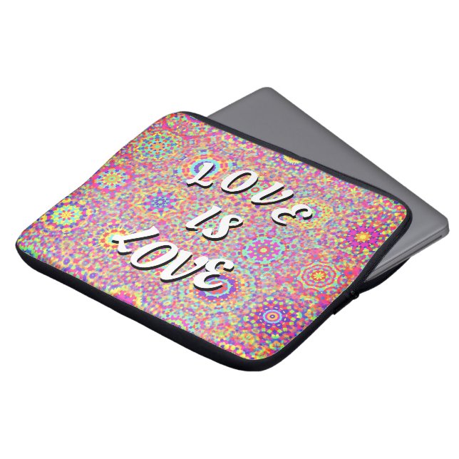 Kärlek är Pridet Kärlek Laptop Fodral (Framsida topp)
