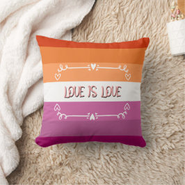 Kärlek är Pridet Kärlek månad Kudde