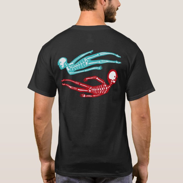 Kärlek är Real Skeleton T Shirt (Baksida)