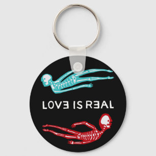 Kärlek är Real Skeletons Nyckelring