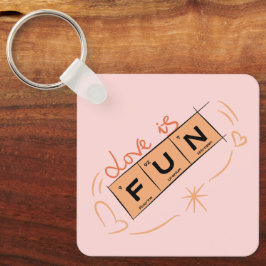 Kärlek är Roligtens nyckelkedja Nyckelring