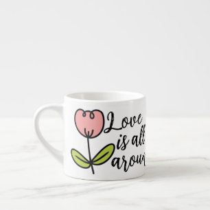 Kärlek är runt espressomugg