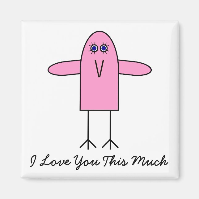 Kärlek är så här mycket magnet (Framsidan)