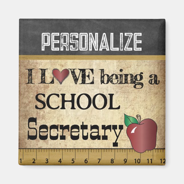 Kärlek är skolsekreterare magnet (Framsidan)