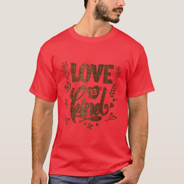kärlek är snäll flicka t shirt (Framsida)