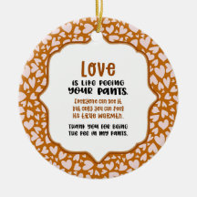 Kärlek är som att Peeing Ditt Byxor Valentine Funn