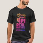Kärlek är som Pi Day Mathematics Lärare Nerd Geek T Shirt<br><div class="desc">Kärlek är som PI Day Mathematics Lärare Nerd Geek Math Älskare</div>