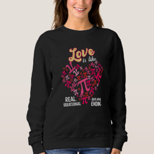 Kärlek är som Pi Math Pi Day Valentines day T Shirt