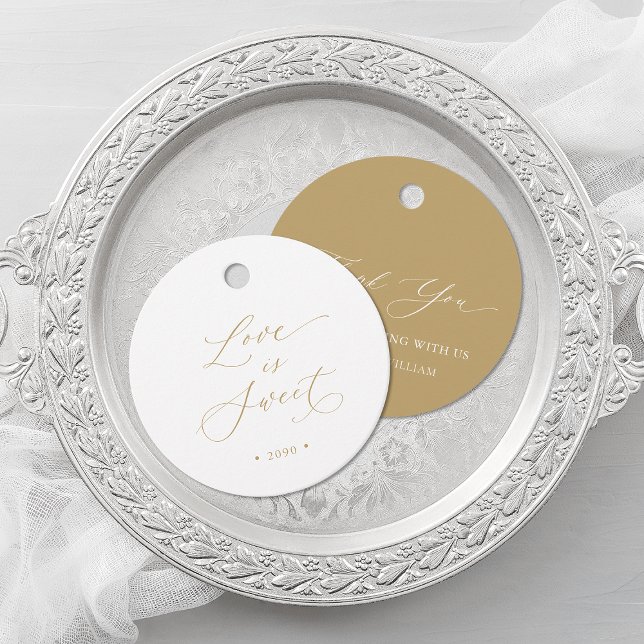 Kärlek är Söt Bröllop Gåvor Etiketter (Skapare uppladdad)