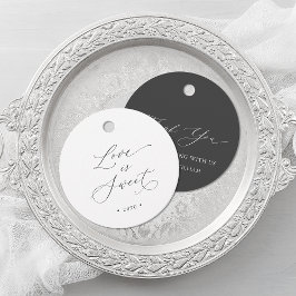 Kärlek är Söt Bröllop Gåvor Etiketter