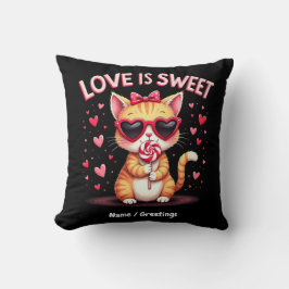 Kärlek är söt, mjukt, utsökt material fyllt med Ch Kudde