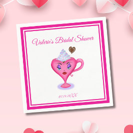 Kärlek är sött Sexigt Varm Choklad Mugg Bröllop Pappersservett