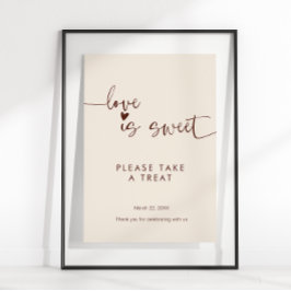 Kärlek är sött, ta en droppe Boho Poster