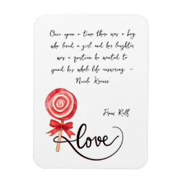 Kärlek är sött valentinoxo magnet