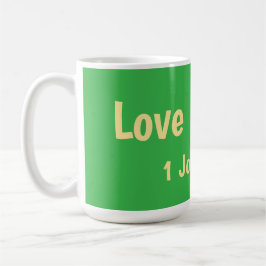 Kärlek är större än rädsla T-shirt Kaffemugg