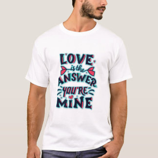 Kärlek är svaret, du är min t shirt