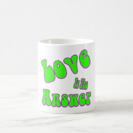 Kärlek är svaret kaffemugg