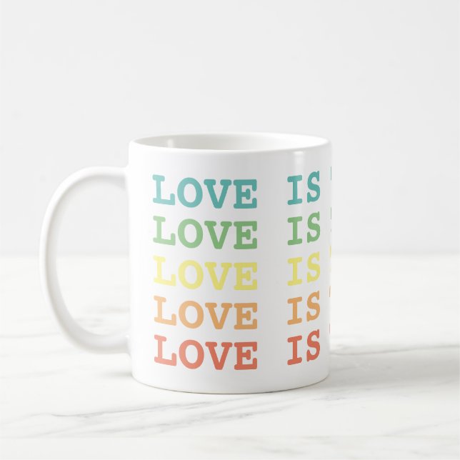 Kärlek är svaret kaffemugg (Vänster)